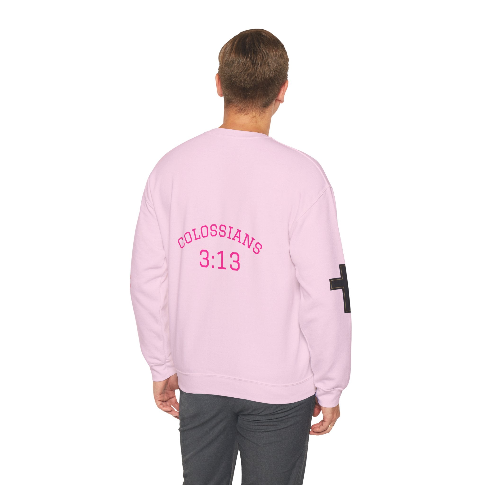 Faith Crewneck Sweatshirt — "You Still Mad? God Forgave That" (Colossians 3:13)