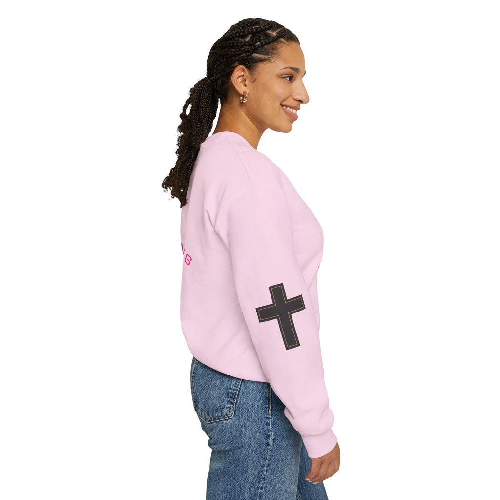 Faith Crewneck Sweatshirt — "You Still Mad? God Forgave That" (Colossians 3:13)