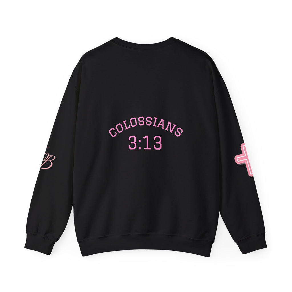 Faith Crewneck Sweatshirt — "You Still Mad? God Forgave That" (Colossians 3:13)