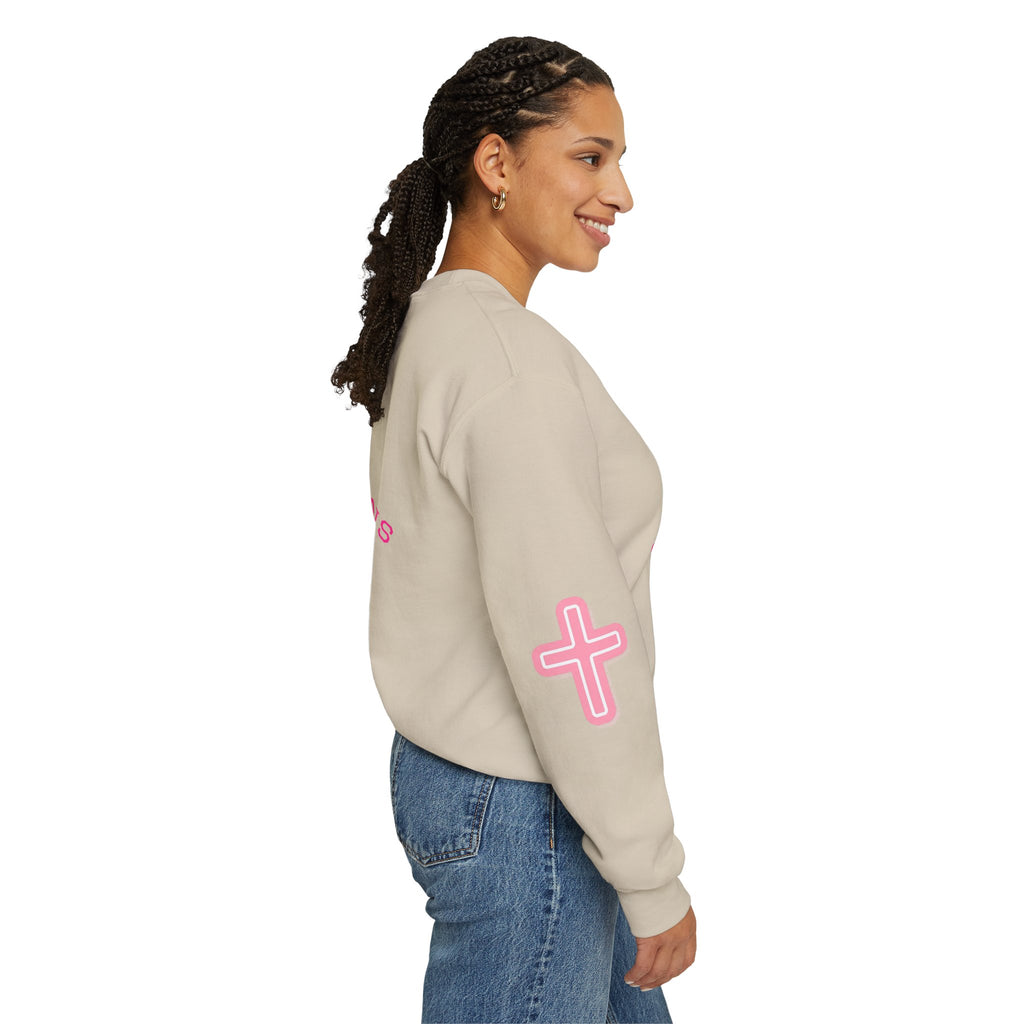 Faith Crewneck Sweatshirt — "You Still Mad? God Forgave That" (Colossians 3:13)
