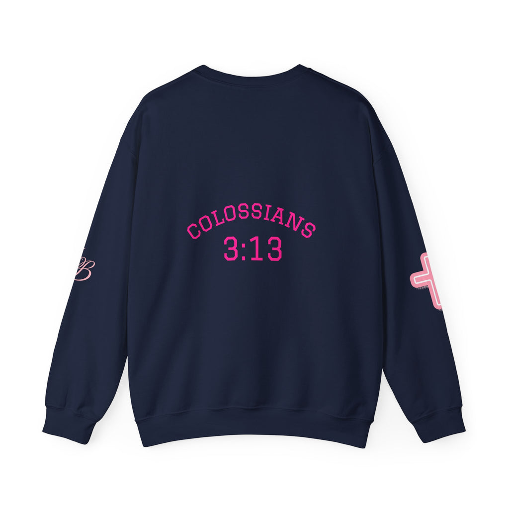 Faith Crewneck Sweatshirt — "You Still Mad? God Forgave That" (Colossians 3:13)