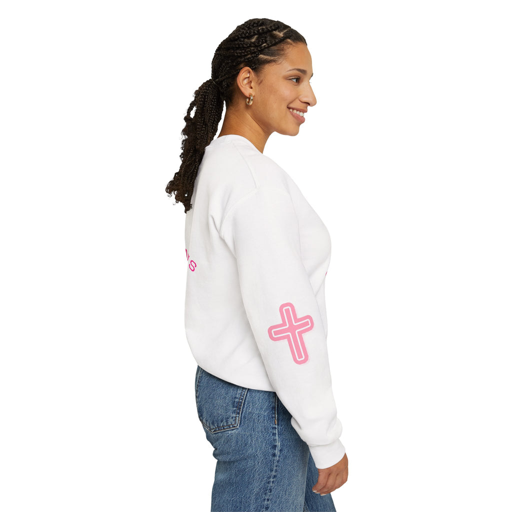 Faith Crewneck Sweatshirt — "You Still Mad? God Forgave That" (Colossians 3:13)