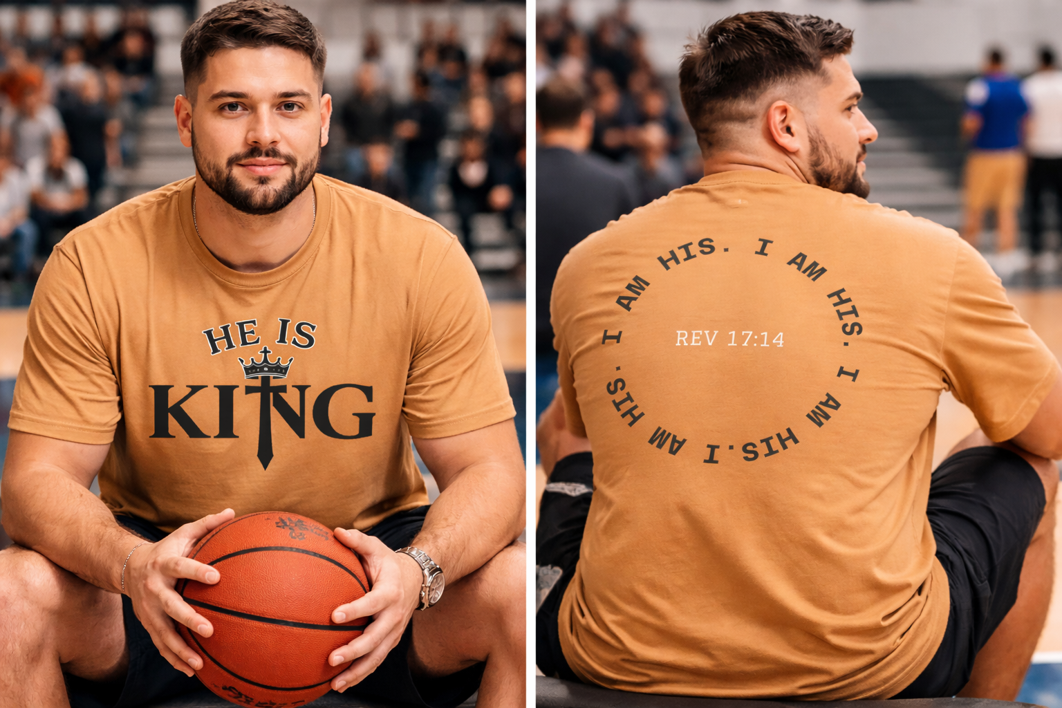 He Is King Shirt | Faith Over Everything | Revelation 17 Christian Streetwear