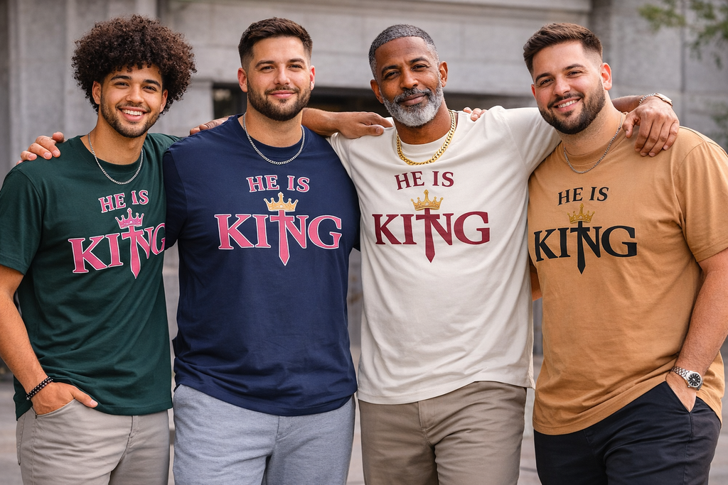 He Is King Shirt | Faith Over Everything | Revelation 17 Christian Streetwear