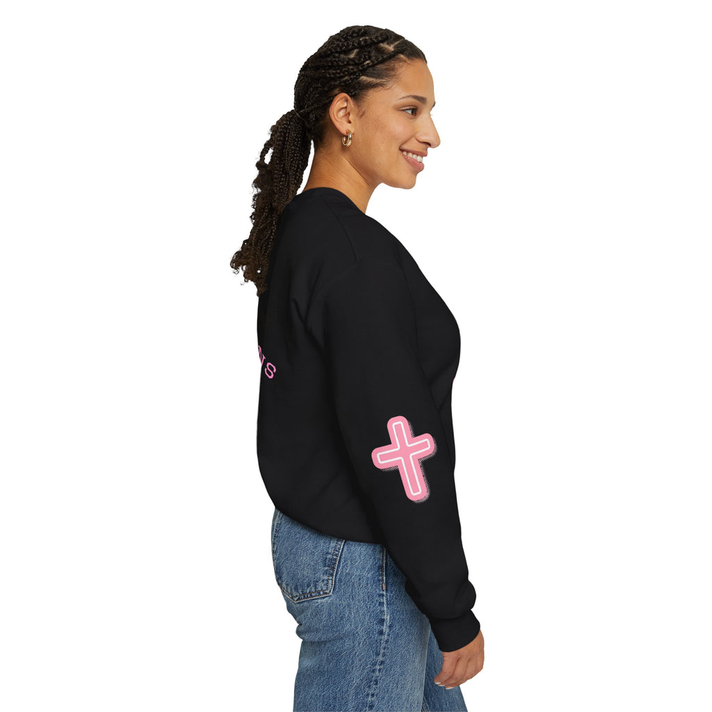 Faith Crewneck Sweatshirt — "You Still Mad? God Forgave That" (Colossians 3:13)